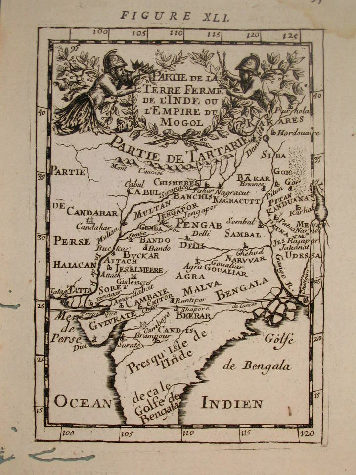 Map of the Mogul empire, 1683
