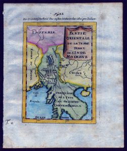 Map of Southeast Asia, 1719. Free illustration for personal and commercial use.