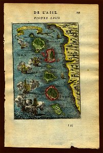 Map of the Moluccas, 1683. Free illustration for personal and commercial use.