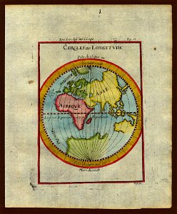 Map of the longitudes of the Eastern hemisphere, 1719