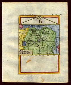 Map of Tartary (northeastern Asia) 1719