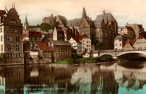 Marburg Stadtansicht von Weidenhausen um 1910 Zeno AK06724a