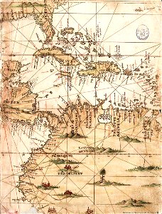 Mapa del Caribe y América Central (Siglo XVI)