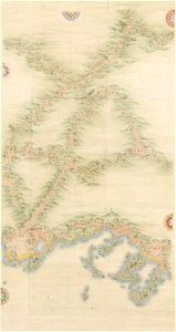 Map showing Ōzushima (Yamaguchi Prefectural Archives)