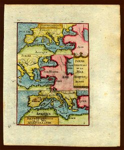 Map of the ancient eastern Mediterranean, 1719