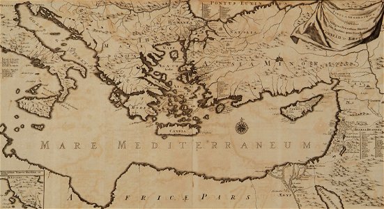 Map of the eastern Mediterranean - Bruyn Cornelis De - 1714