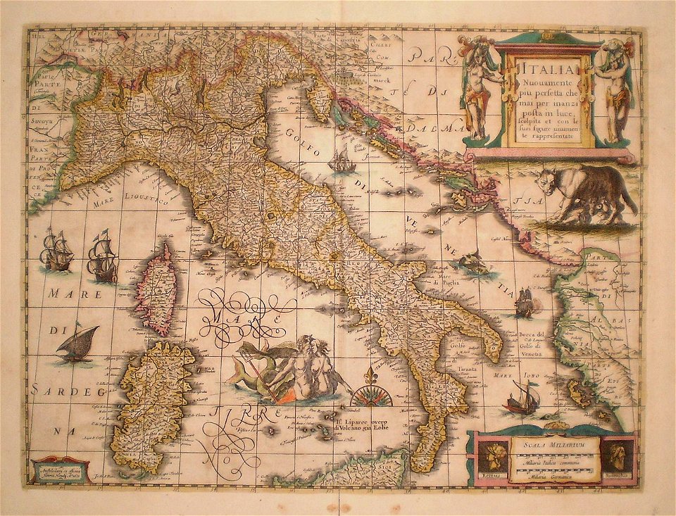 Mappa Italia (1654)