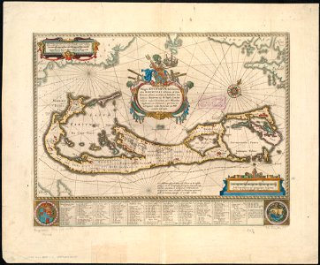 Mappa aestivarum insularum, alias Barmudas dictarum, ad ostia Mexicani aestuarij jacentium in latitudine graduum 32 minutorum 25 - Ab Anglia, Londino Scilicet versus Libonotum 3300 miliaribus (6972524546)