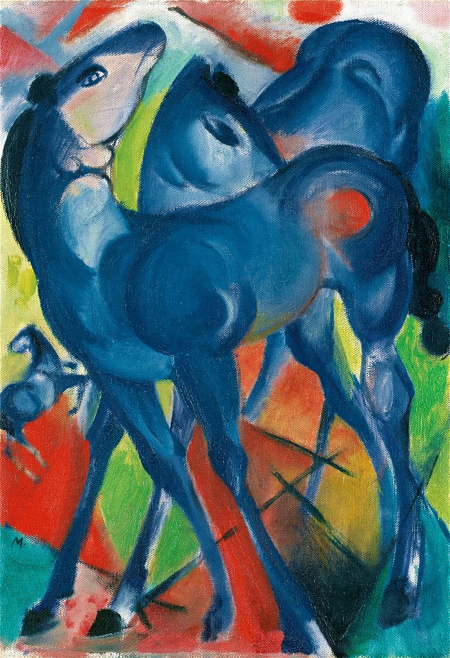 Franz Marc, Die blauen Fohlen, 1913