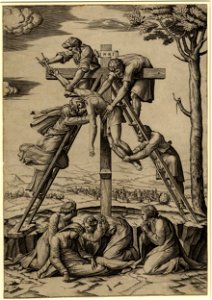 Marcantonio - Christ's descent from the Cross, 1910,0212.326