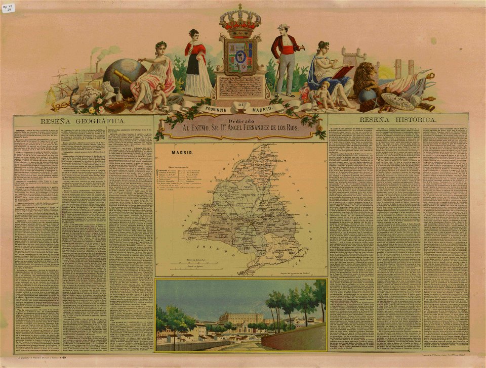 Mapa de la provincia de Madrid 1868