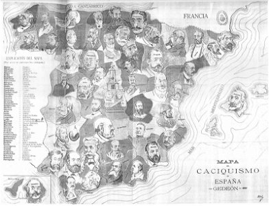 Mapa del caciquismo en España, de Moya