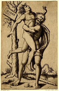 Marcantonio - Hercules lifting Antaeus, 1973,U.18