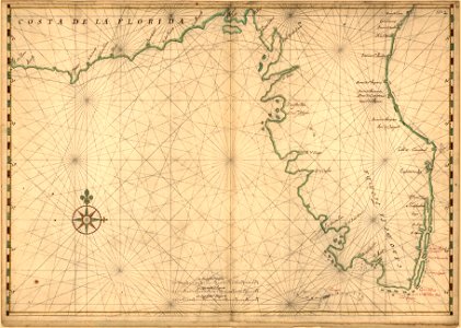 Map of the Peninsula of Florida. LOC 2003629547