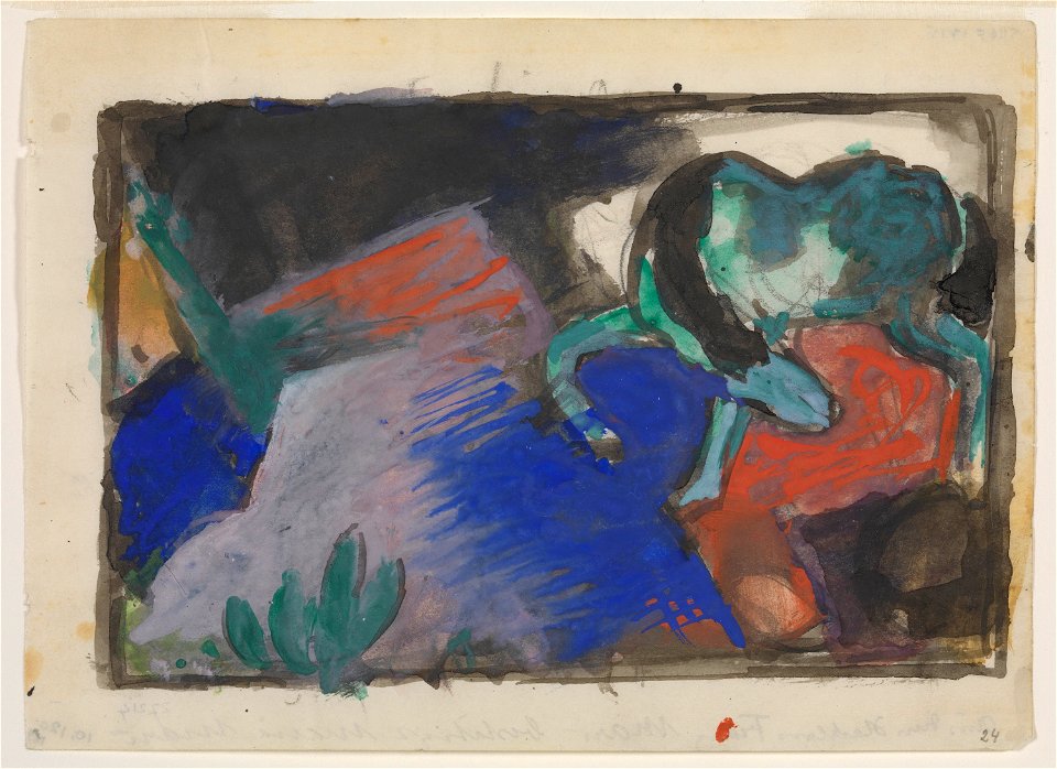 GUGG Green Horse in Landscape
