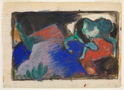 GUGG Green Horse in Landscape