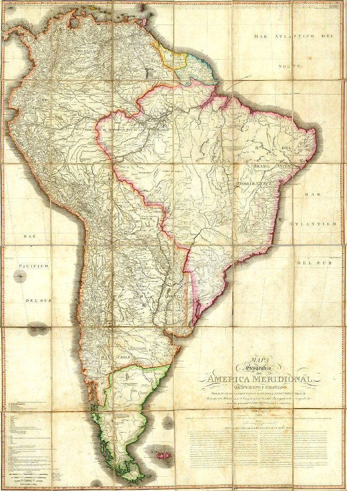 Mapa Geografico de America Meridional (1790)