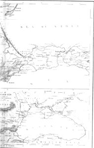 Maps of the Black Sea and Sea of Azov. George Dodd. Pictorial history of the Russian war 1854-5-6