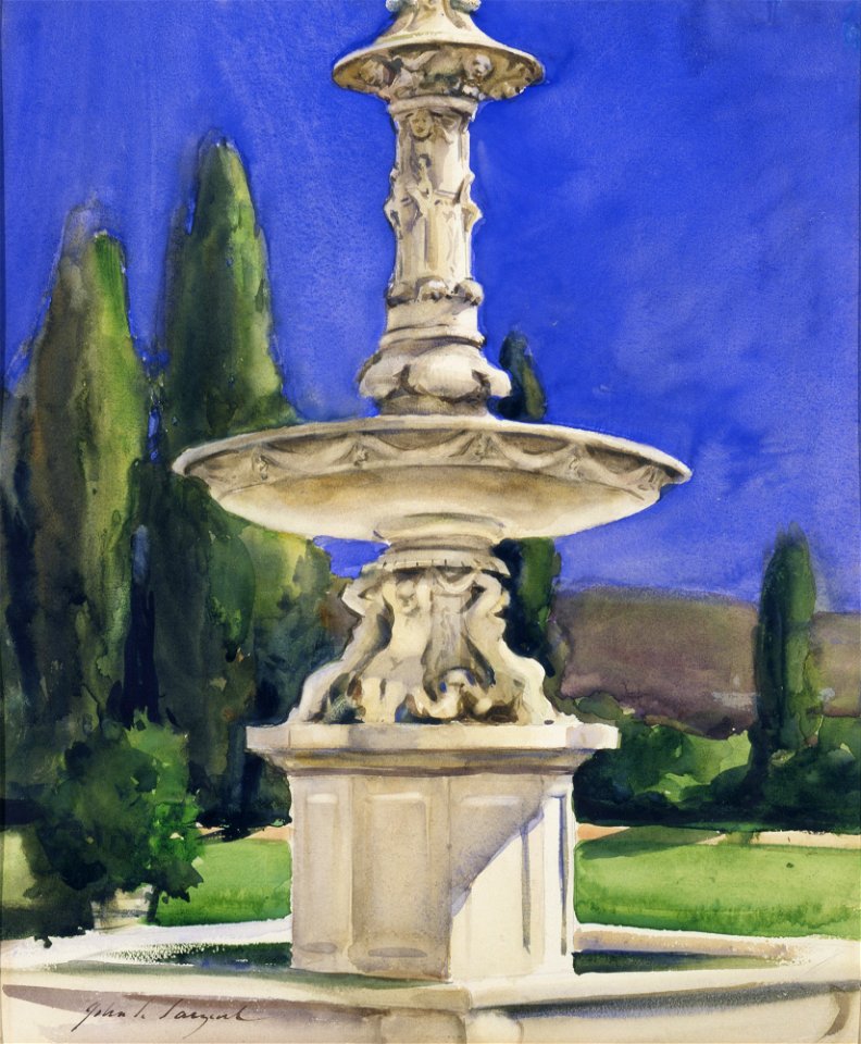 Marble Fountain in Italy-1929.6.108 1