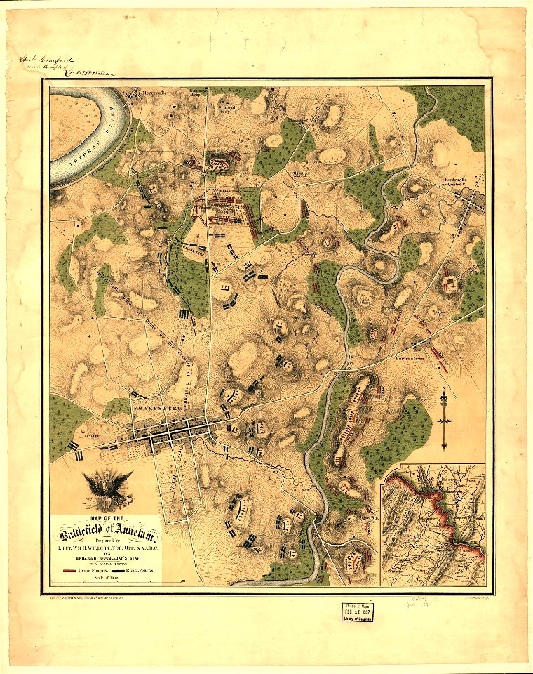 Mapofthe battlefieldofantietam