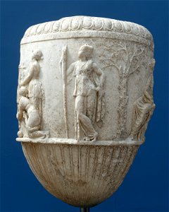 Marble krater with Artemis Ny Carlsberg Glyptotek IN1494