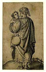 Marcantonio - After - A turbaned woman seen from behind, carrying a child in her left arm and a flask over her left shoulder, 2006,U.400