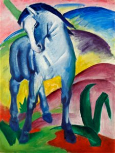 Marc, Franz - Blue Horse I - Google Art Project. Free illustration for personal and commercial use.