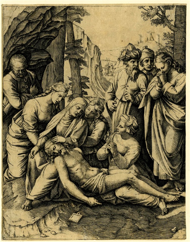 Marcantonio - The three Maries lament the body of Christ, 1895,0915.106