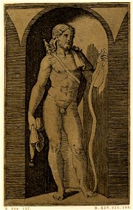 Marcantonio - Apollo, Minerva and the Muses, H,2.33
