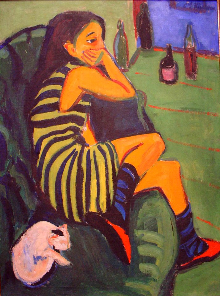 Marcella door Ernst Ludwig Kirchner (1880-1938)