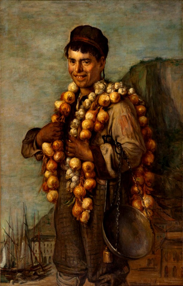 Marcellin Gilbert Desboutin - Le marchand d'oignons de la Riviera - PPP1000 - Musée des Beaux-Arts de la ville de Paris