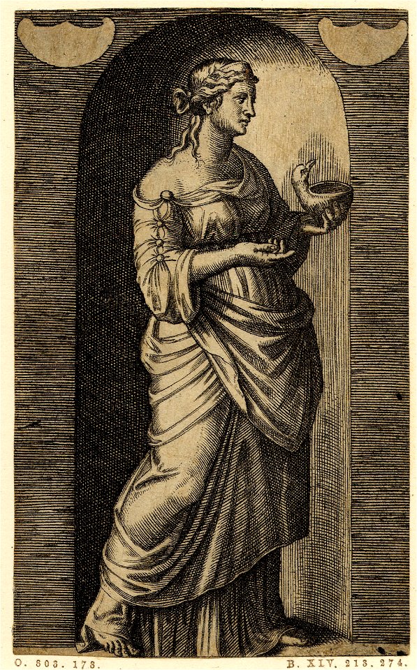 Marcantonio - Apollo, Minerva and the Muses, H,2.45
