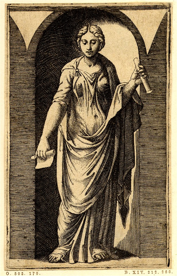Marcantonio - Apollo, Minerva and the Muses, H,2.36
