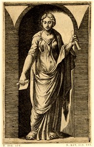 Marcantonio - Apollo, Minerva and the Muses, H,2.36