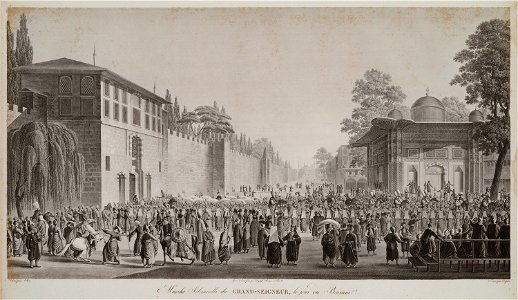 Marche solemnelle du Grand-Seigneur, le jour du Bairam - Melling Antoine Ignace - 1819