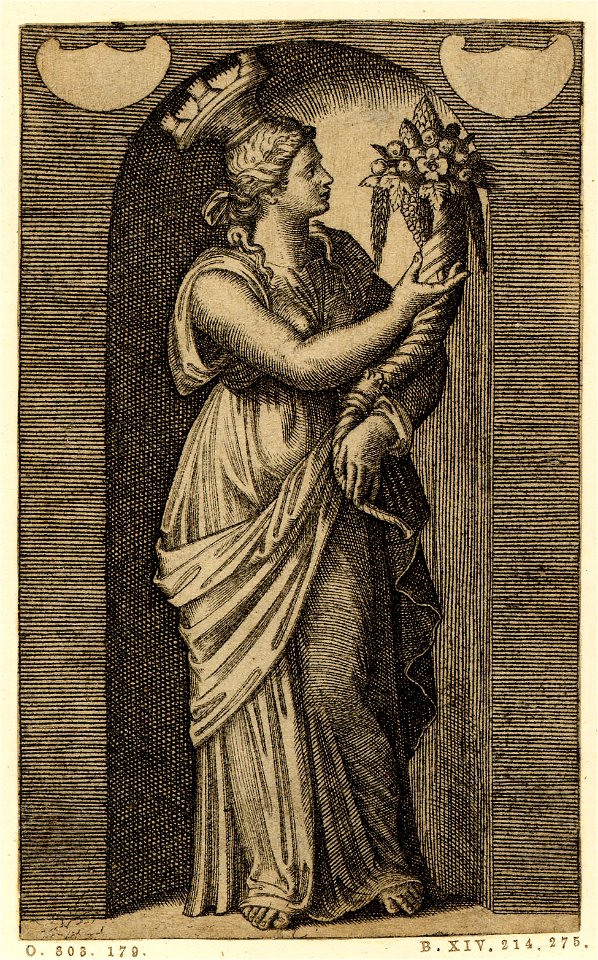 Marcantonio - Apollo, Minerva and the Muses, H,2.46
