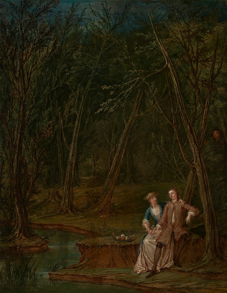 Marcellus Laroon the Younger - Lovers in a glade - Google Art Project