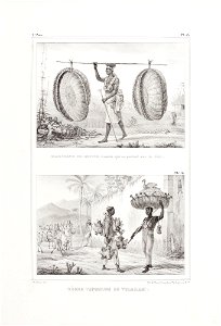 Marchand de sestes, Paniers qui se portent sur la tête, da Coleção Brasiliana Iconográfica