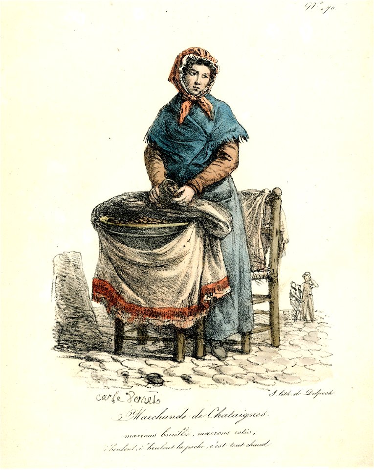 Marchande de chataignes (BM 1861,1012.753)