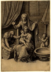 Marcantonio - The 'Virgin and the cradle', H,1.53