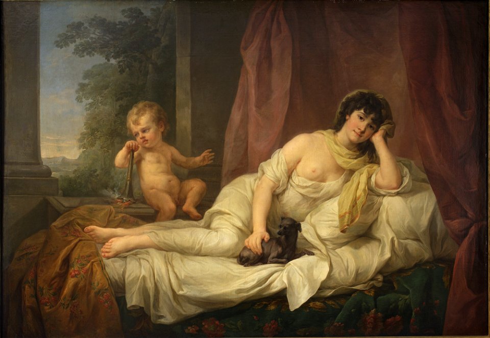 Marcello Bacciarelli - Portrait of Anna Lampel (d. 1800), actress - MP 5150 - National Museum in Warsaw