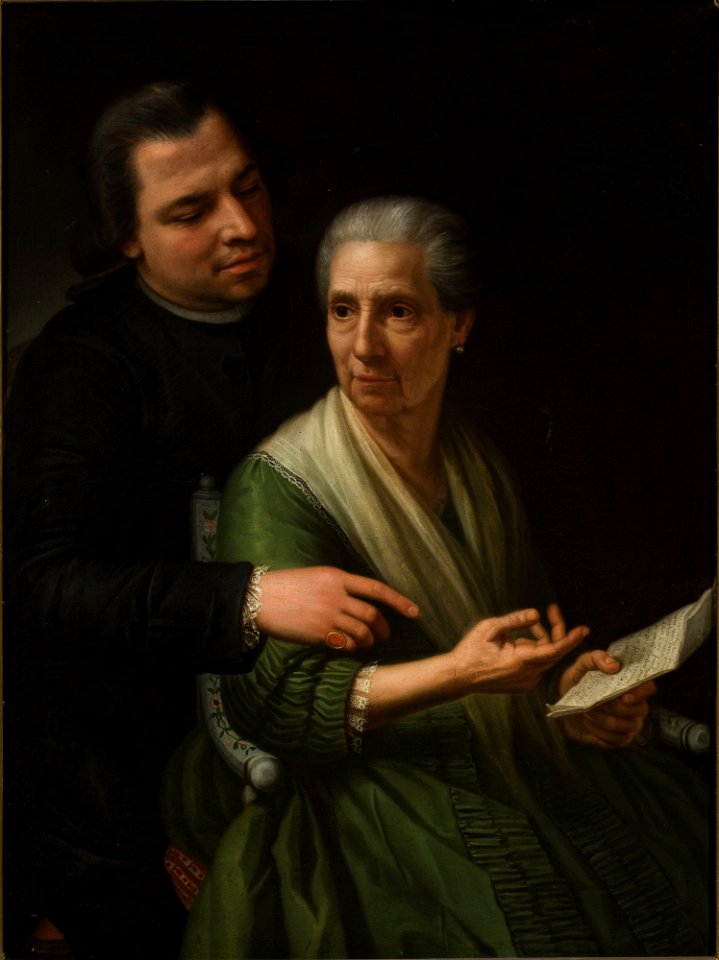Marcello Bacciarelli - Portrait of Marcello Bacciarelli’s mother and brother - MP 3032 MNW - National Museum in Warsaw