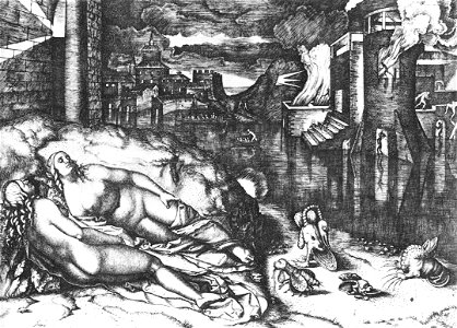 Marcantonio Raimondi - The Dream of Raphael - WGA18975