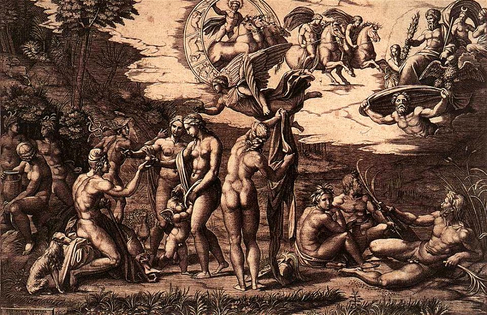 Marcantonio Raimondi - Giudizio di Paride