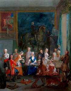 Marcellus Laroon the Younger (1679-1772) - A Musical Tea Party - RCIN 403544 - Royal Collection