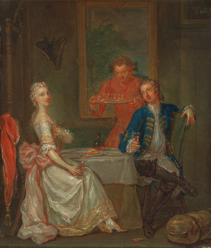Marcellus Laroon the Younger - A Dinner Conversation - Google Art Project