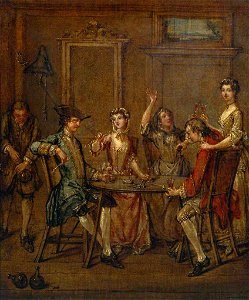 Marcellus Laroon II (1679-1772) - Interior with Figures - N04420 - National Gallery