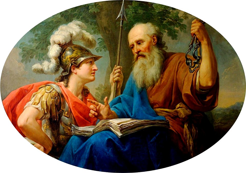 Marcello Bacciarelli - Alcibiades Being Taught by Socrates, 1776-77