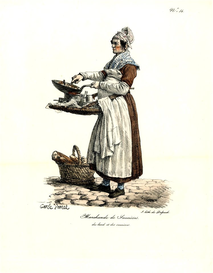 Marchande de saucisses (BM 1861,1012.751)