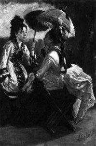 Marcellin Gilbert Desboutin - The Conversation - 1935.71 - Art Institute of Chicago